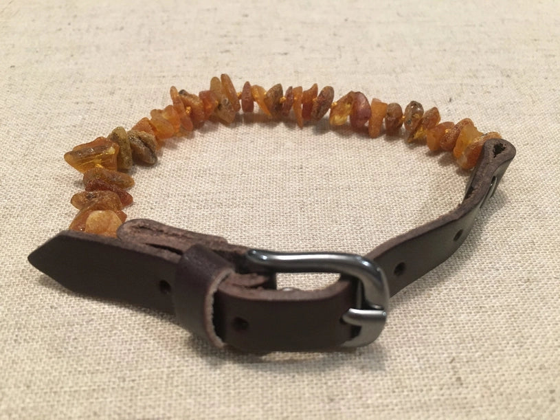 Dog or Cat Pet Baltic Essentials Amber Repel Flea and Tick Collar Raw Multi