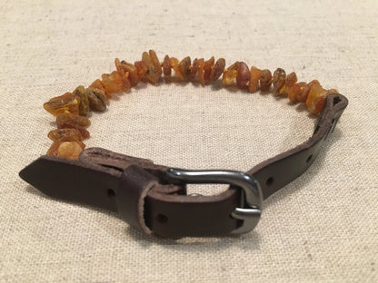 Dog or Cat Pet Baltic Essentials Amber Repel Flea and Tick Collar Raw Multi